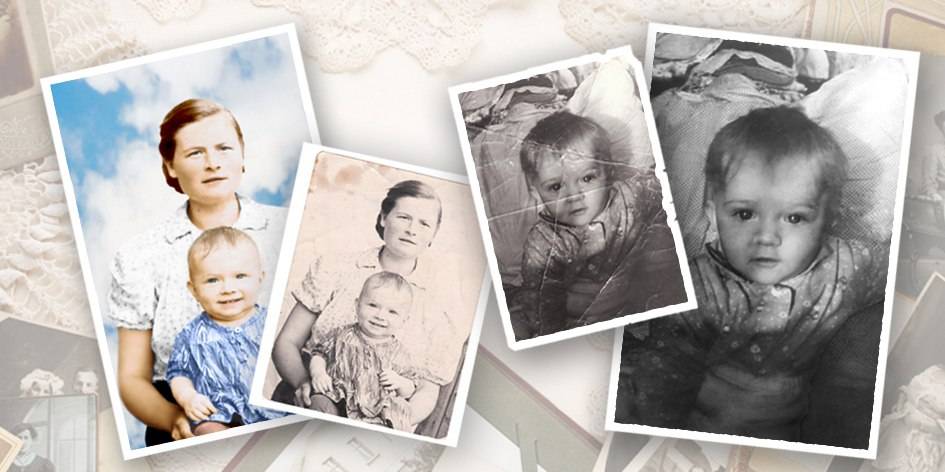 Придание цвета ч/б фото