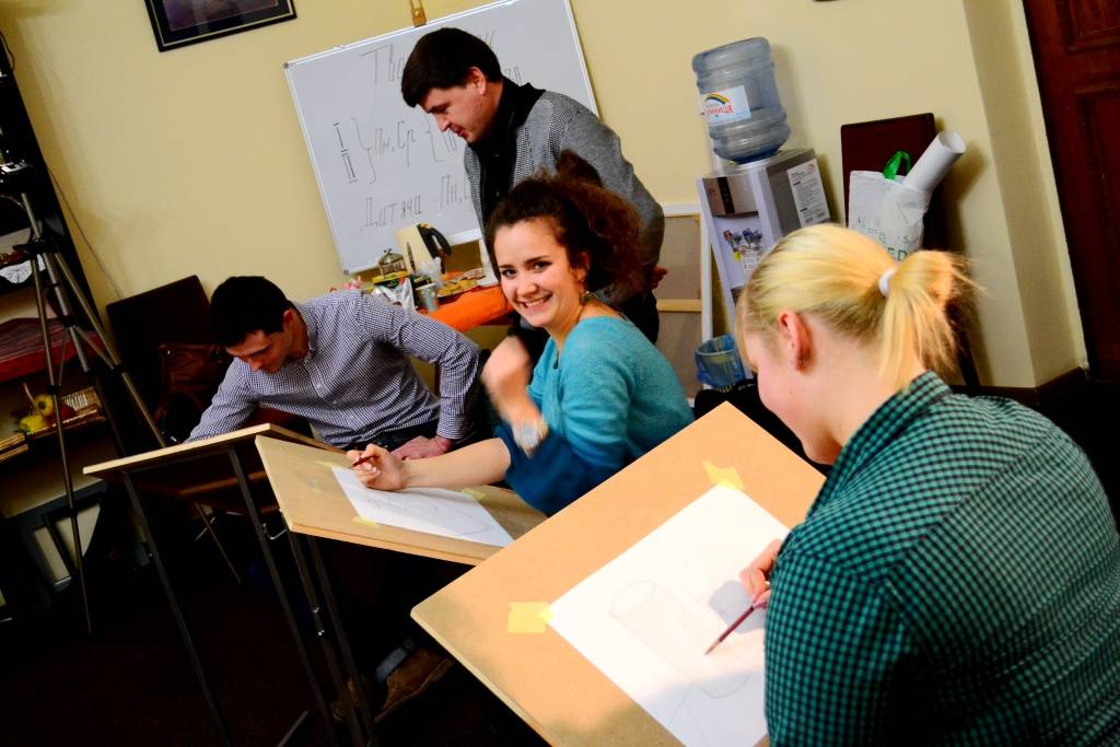 Работа в студии