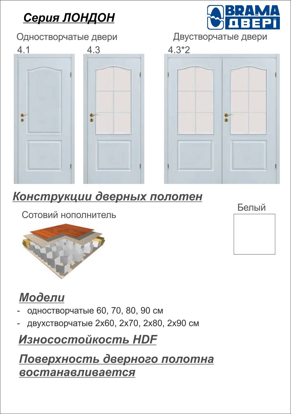 Двери BRAMA, серия ЛОНДОН