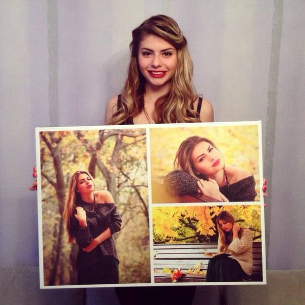 Фотоколлаж на холсте