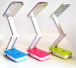 LED лампа розкладна портативна з аккумулятором Tiross TS55  Лампа на 24 світлодіода